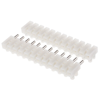 RS PRO Non-Fused Terminal Block, 12-Way, 3 → 24A, 12 AWG Wire, Screw Termination