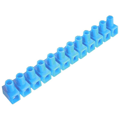 RS PRO Non-Fused Terminal Block, 12-Way, 24A, 14 AWG Wire, Screw Down Termination