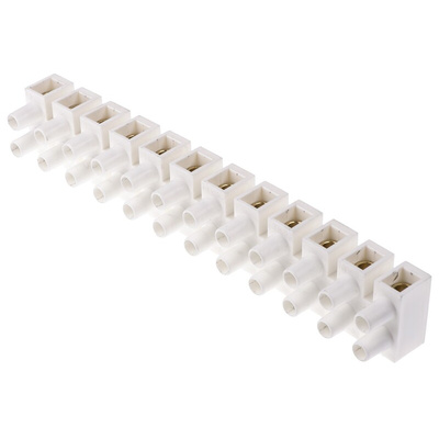 RS PRO Non-Fused Terminal Block, 12-Way, 25 mm² Wire, Screw Termination