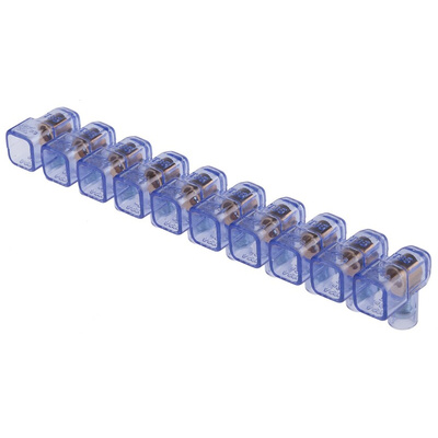 RS PRO Non-Fused Terminal Block, 10-Way, 1.5 mm² Wire, Screw Termination