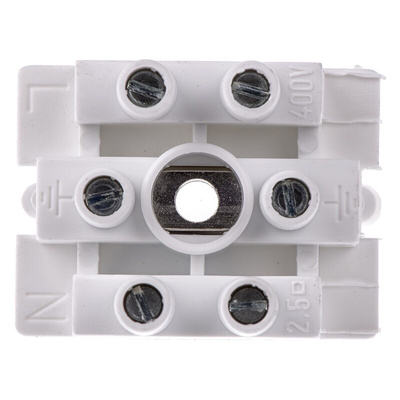 RS PRO Non-Fused Terminal Block, 3-Way, 2.5 mm² Wire, Screw Termination