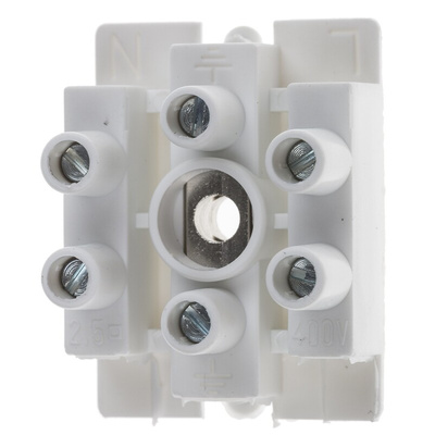 RS PRO Non-Fused Terminal Block, 3-Way, 2.5 mm² Wire, Screw Termination