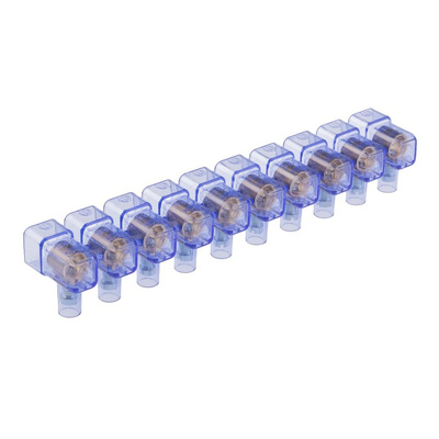RS PRO Non-Fused Terminal Block, 10-Way, 6 mm² Wire, Screw Termination