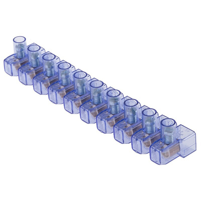 RS PRO Non-Fused Terminal Block, 10-Way, 4 mm² Wire, Screw Termination