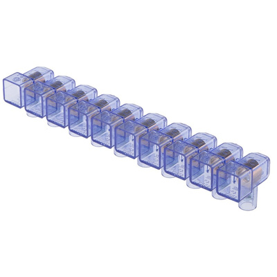 RS PRO Non-Fused Terminal Block, 10-Way, 4 mm² Wire, Screw Termination