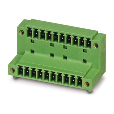 Phoenix Contact 3.81mm Pitch 4 Way Pluggable Terminal Block, Header, Solder Termination