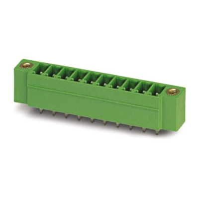 Phoenix Contact 3.81mm Pitch 9 Way Pluggable Terminal Block, Header, Solder Termination