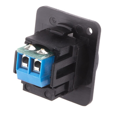 RS PRO Terminal Block Connector, 2-Way, 10A, Feed Through Termination