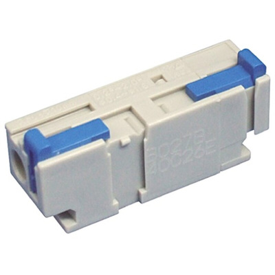 Sato Parts Non-Fused Terminal Block, 1-Way, 10A, 24 → 14 AWG, 26 → 14 AWG Wire, Spring Cage Termination