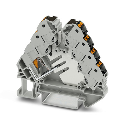 Phoenix Contact PTRVB Series PTRVB 4-FI /BK Distribution block, 13-Way, 17.5A, 26 → 14 AWG Wire, Push In
