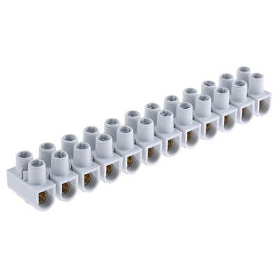 Legrand Non-Fused Terminal Block, 12-Way, 50A, 16 mm² Wire, Screw Down Termination