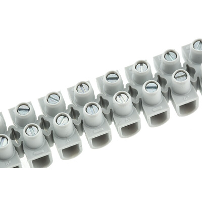 Legrand Non-Fused Terminal Block, 12-Way, 25A, 6 mm² Wire, Screw Down Termination