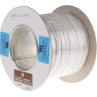 RS PRO White Tri-rated Cable, 0.5 mm² CSA, 1 kV dc, 600 V ac, 11 A, 100m