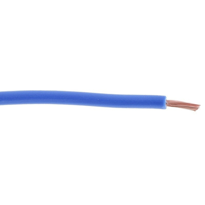 RS PRO Blue Tri-rated Cable, 1 mm² CSA, 1 kV dc, 600 V ac, 17 A, 100m