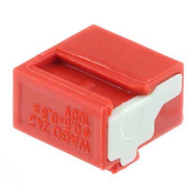 Wago 243 MICRO PUSH WIRE Series Junction Box Connector, 4-Way, 6A, 22 → 20 AWG Wire, Push In Termination