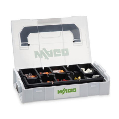 Wago L-BOXX Mini, 221, 2273, 224 Series Lever Connector Set, 2, 3-Way, Cage Clamp Termination