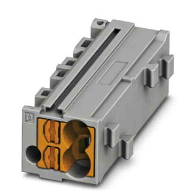 Phoenix Contact PTMC Series PTMC 1,5-2 /OG Pluggable Terminal Block, 17.5A, 14 → 26 AWG Wire, Push In Termination