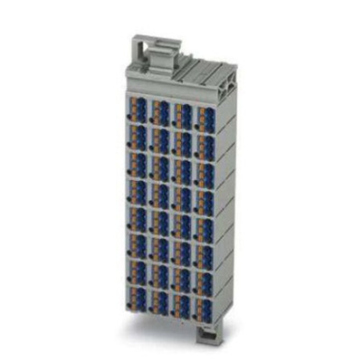 Phoenix Contact PTMC Series PTMC 1,5/32-3 /BU 19Z Pluggable Terminal Block, 17.5A, 14 → 26 AWG Wire, Push In