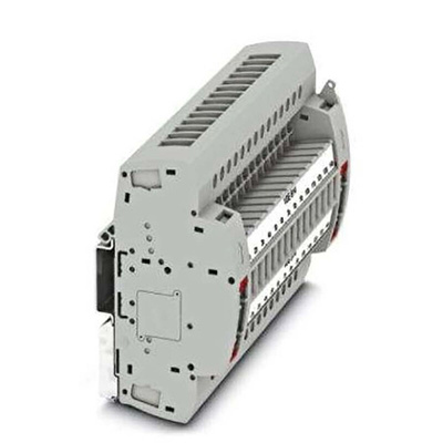Phoenix Contact UTRE Series UTRE 6-2/B14 Terminal Strip, 28-Way, 30A, 24 → 8 AWG Wire, Screw Termination