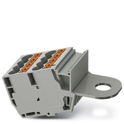 Phoenix Contact PTPOWER Series AGK PT 8X6/M10 Terminal Block Connector, 9-Way, 41A, 0.5 → 10 mm² Wire, Push In