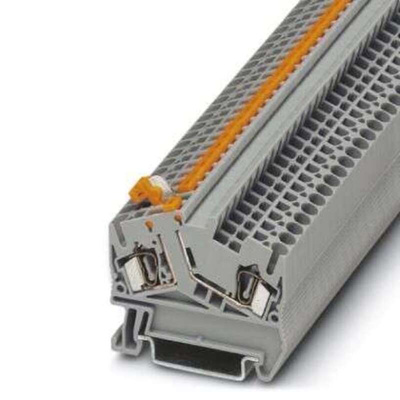 Phoenix Contact STS Series STS 2,5-MT Terminal Block Connector, 2-Way, 20A, 12-28 AWG Wire, Spring Cage Termination