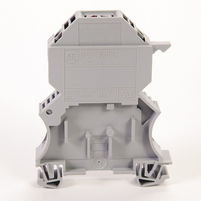 Rockwell Automation 1492 Series Screw Terminal, 2-Way, 16A, 22 → 8 AWG Wire, Screw Cage Termination
