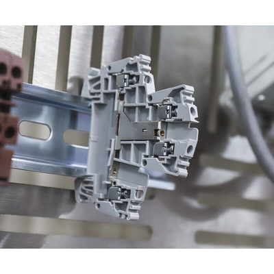 Rockwell Automation 1492 Series Screw Terminal, 4-Way, 20A, 26 → 12 AWG Wire, Screw Cage Termination