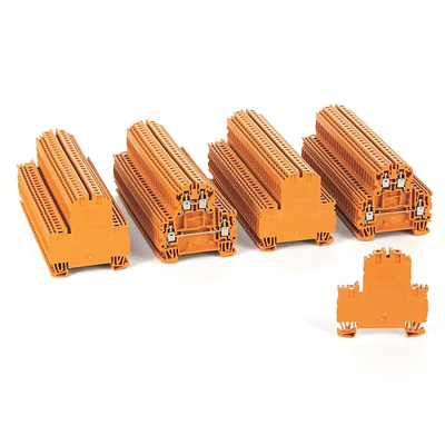 Rockwell Automation 1492 Series Screw Terminal, 4-Way, 24A, 22 → 12 AWG Wire, Screw Cage Termination