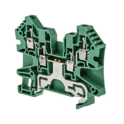 Rockwell Automation 1492 Series Screw Terminal, 3-Way, 10A, 22 → 12 Wire, Screw Cage Termination