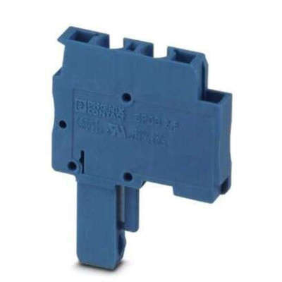 Phoenix Contact SPDB Series SPDB 2,5/ 1 BU Terminal Plug, 1-Way, 24A, 28 - 12 Wire, Spring Cage Termination