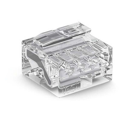 Wago 243 MICRO PUSH WIRE Series Junction Box Connector, 6A, 26 → 24 AWG Wire, Push In Termination