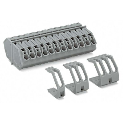 Wago 826 Series Terminal Block, 4-Way, 32A, 28 → 12 AWG Wire, Cage Clamp Termination