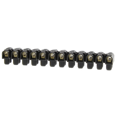 Legrand Terminal Strip, 41A, 6 mm² Wire, Screw Termination