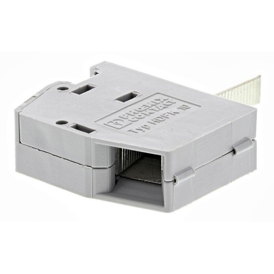 Phoenix Contact COMBICON Power Series HDFK 10 Non-Fused Terminal Block, 1-Way, 57A, 20 → 6 AWG Wire, Screw Down