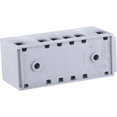 Phoenix Contact UK Series G 5/ 6-EX Non-Fused Terminal Block, 6-Way, 30A, 24 → 12 AWG Wire, Screw Down