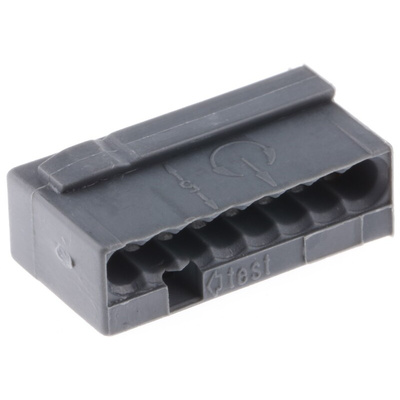 Wago 243 MICRO PUSH WIRE Series Junction Box Connector, 8-Way, 6A, 22 → 20 AWG Wire, Push In Termination