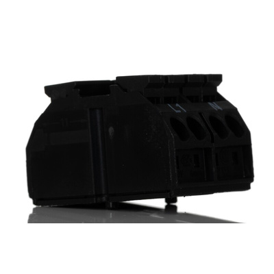 Wago 862 Series Terminal Strip, 2-Way, 32A, 20 → 12 AWG, Wire, Push-In Cage Clamp Termination