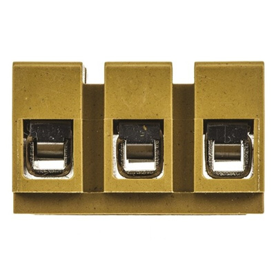 Weidmuller SAK Series Non-Fused Terminal Block, 3-Way, 41A, 22 → 10 AWG Wire, Screw Termination
