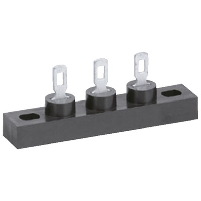 Sato Parts Non-Fused Terminal Block, 3-Way, 10A, Solder Termination