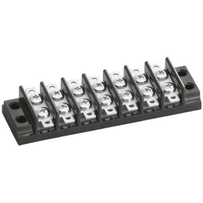 Sato Parts Non-Fused Terminal Block, 7-Way, 6A, Screw Down Termination