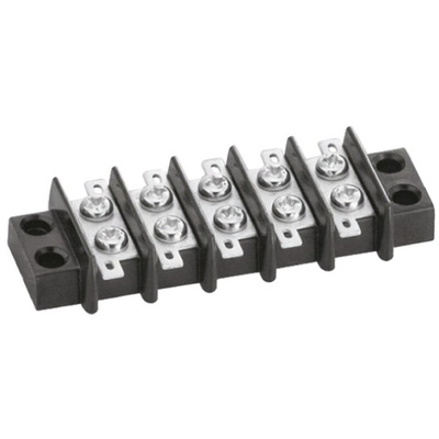 Sato Parts Non-Fused Terminal Block, 18-Way, 6A, Screw Down Termination