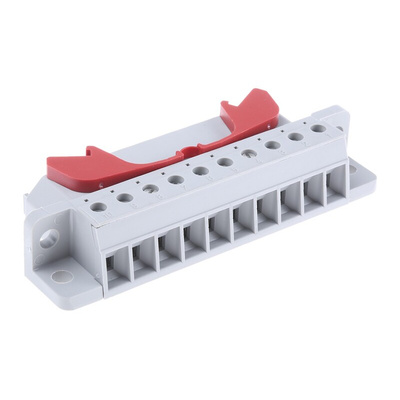Phoenix Contact HCC Series HCC 4-M Non-Fused Terminal Block, 10-Way, 25A, 24 → 12 AWG Wire, Screw Down