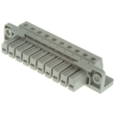 Phoenix Contact HCC Series HCC 4-F Non-Fused Terminal Block, 10-Way, 25A, 24 → 12 AWG Wire, Screw Down