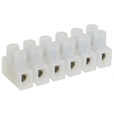 TE Connectivity Terminal Strip, 6-Way, 30A, 26 → 12 AWG Wire, Screw Termination