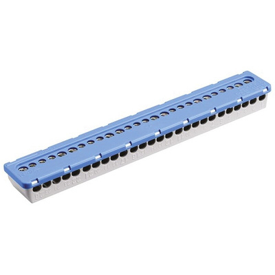 Entrelec MISTRAL65 Series Non-Fused Terminal Block, 26-Way, 100A, 6 mm², 16 mm² Wire, Screw Termination