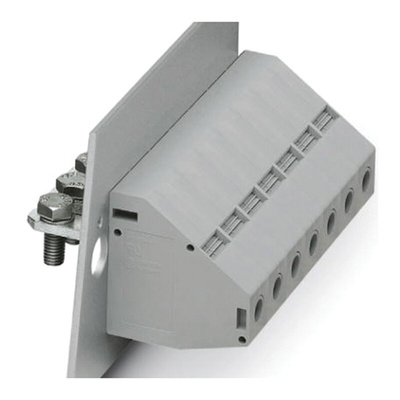 Phoenix Contact COMBICON Power Series HDFKV 50-VP GNYE Feed Through Terminal Block, 150A, Screw Termination