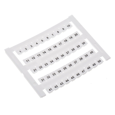 RS PRO Marker Card for use with DIN Rail Terminal