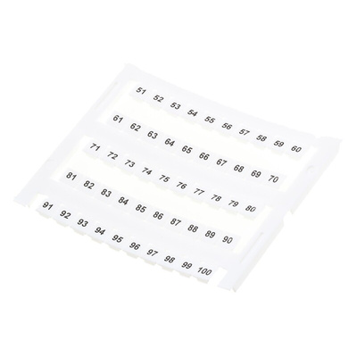 RS PRO Marker Card for use with DIN Rail Terminal