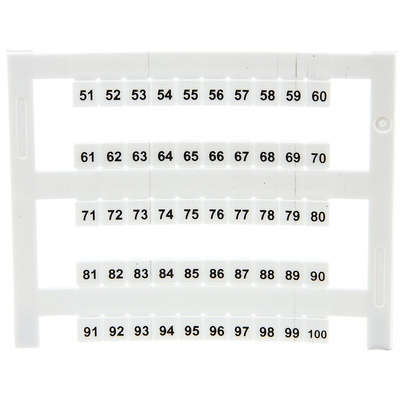 RS PRO Marker Card for use with DIN Rail Terminal