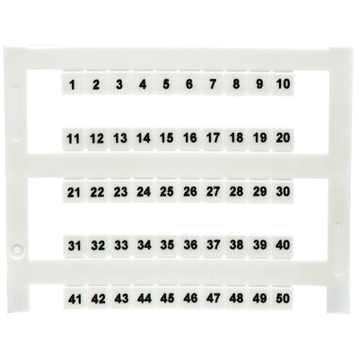RS PRO Marker Card for use with DIN Rail Terminal